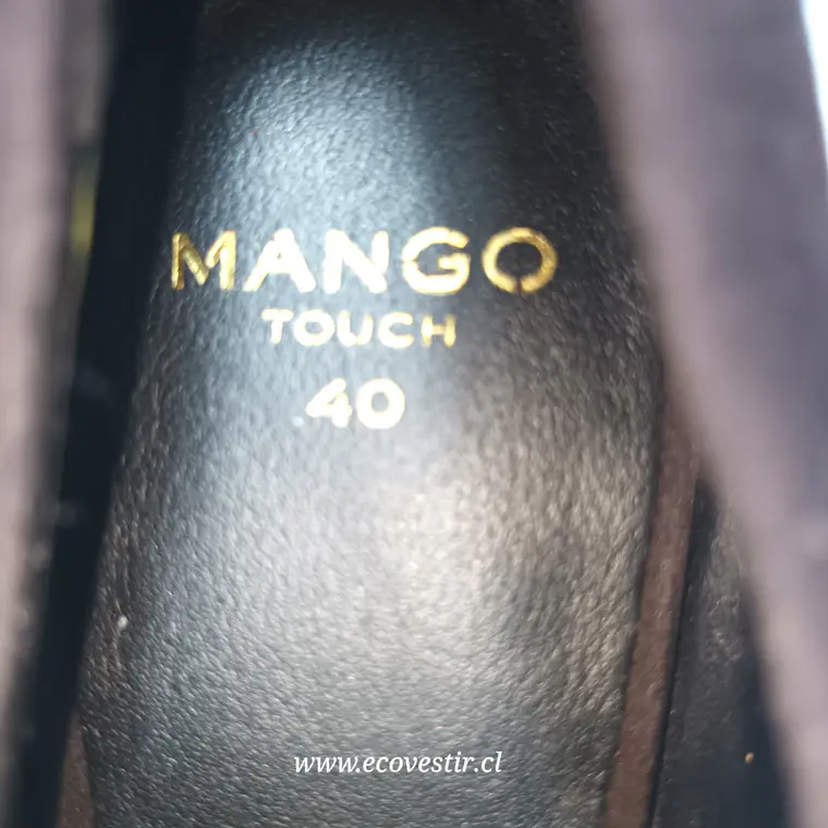 Zapato Mujer Taco Alto Mango Cafe Talla 40 2