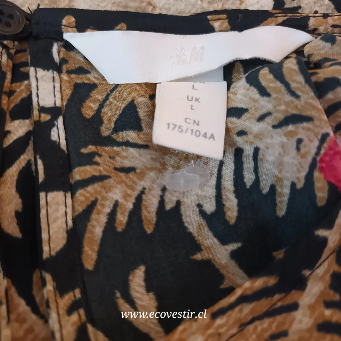 Blusa Mujer Estampada Flores H&M Talla  L 4