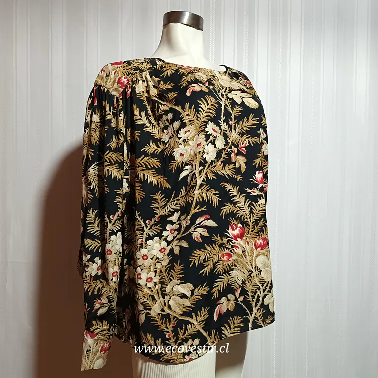 Blusa Mujer Estampada Flores H&M Talla  L 5