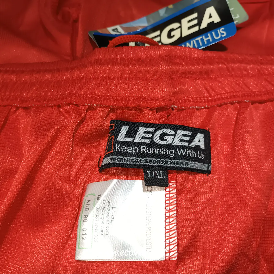 Short Deportivo Hombre LEGEA Rojo Talla  L / XL 2