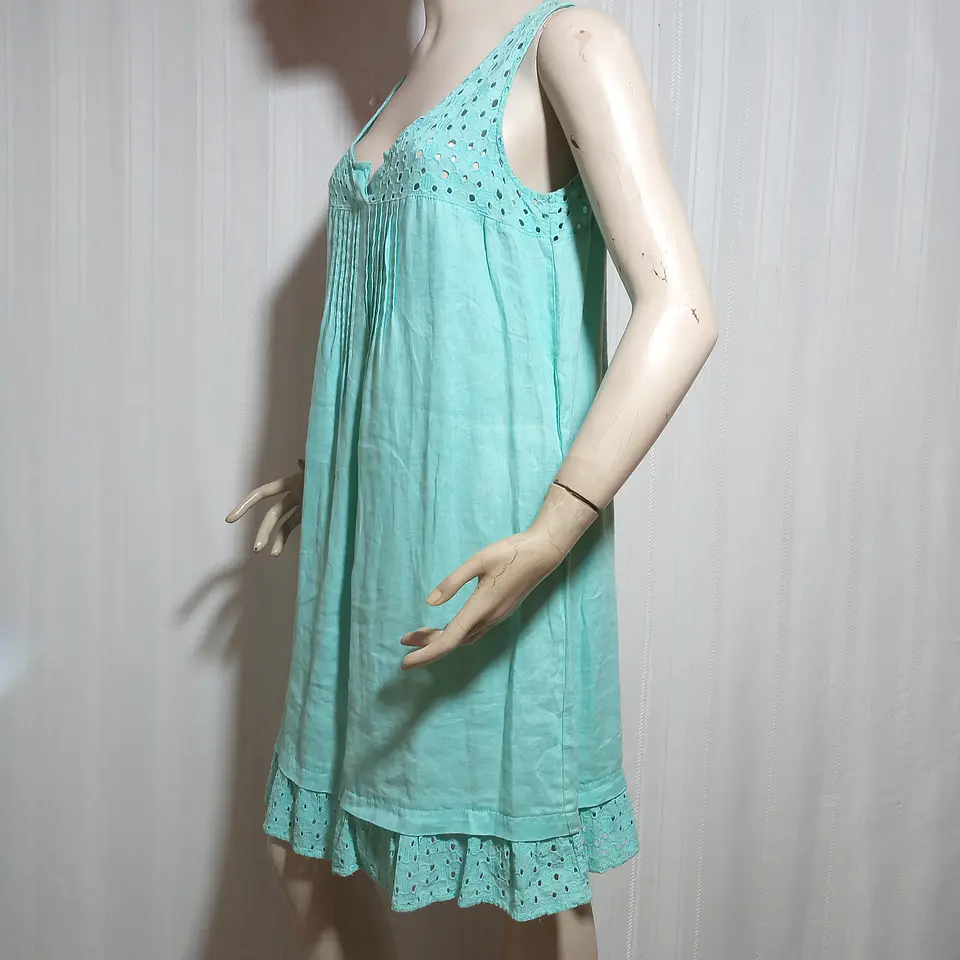 Vestido Mujer Verde Agua Flash Woman Talla M 3