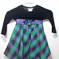 Vestido Fiesta Niña Terciopelo Negro Verde Morado Manga Larga - Miniatura 1