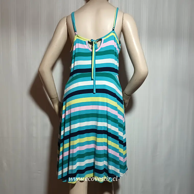 VESTIDO MUJER TIRANTES MULTICOLOR So TALLA XL 4