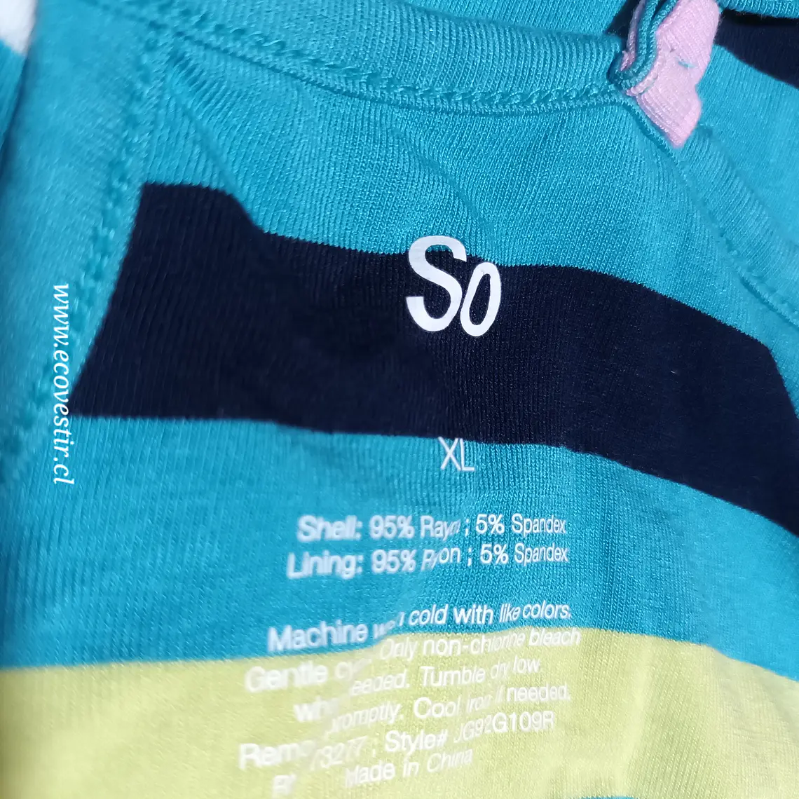 VESTIDO MUJER TIRANTES MULTICOLOR So TALLA XL 5