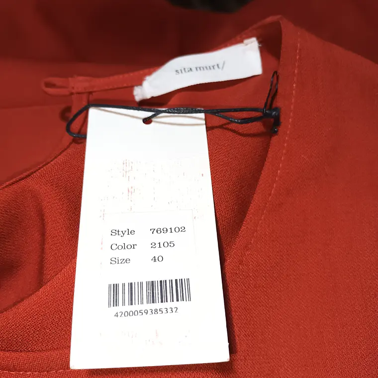 Vestido Mujer Rojo Coral Sita Murt Talla 40 5