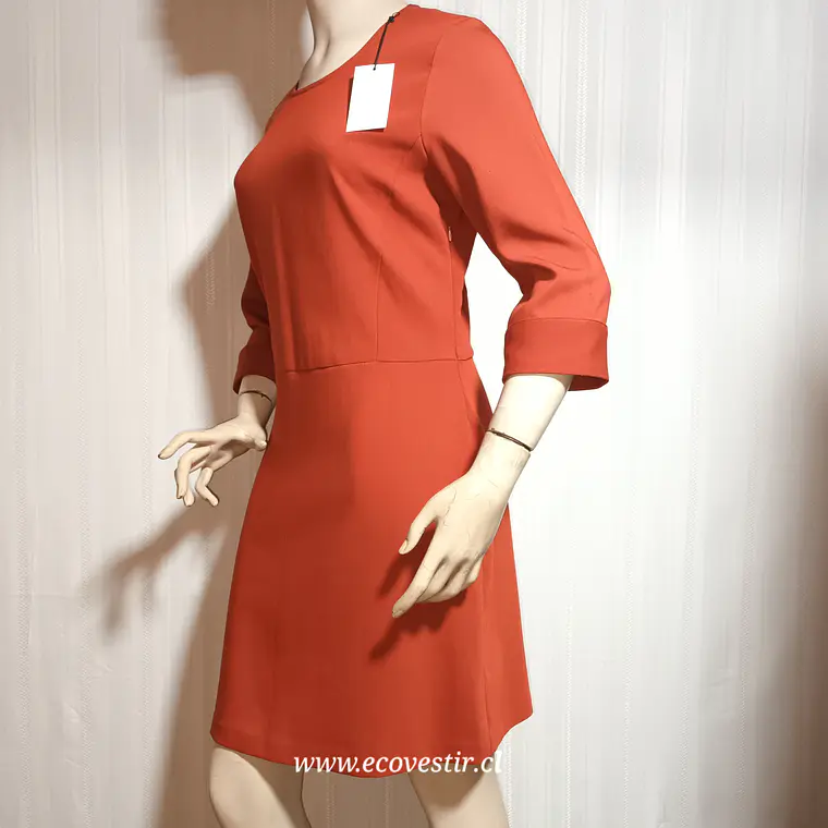 VESTIDO MUJER ROJO CORAL SITA MURT TALLA 40 3