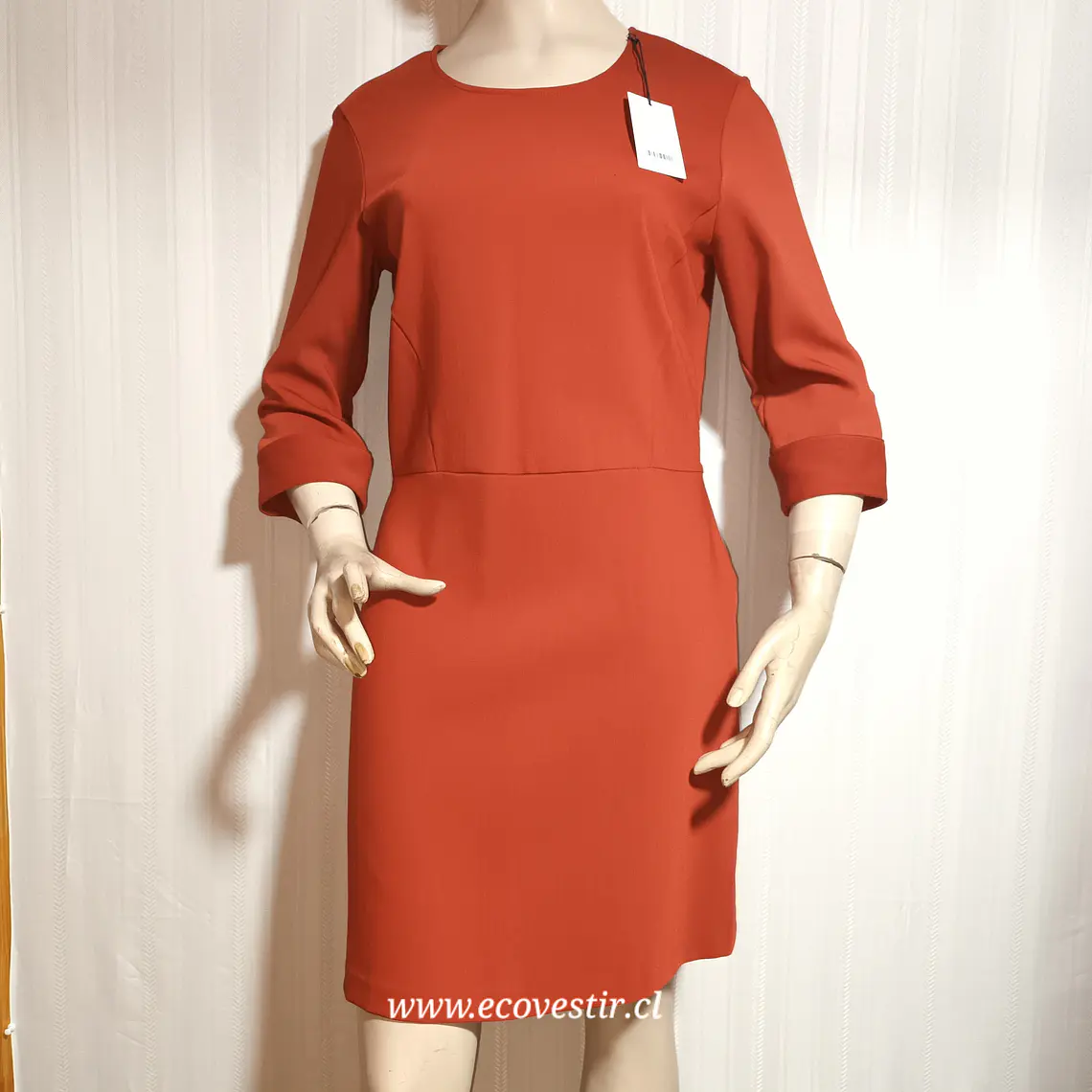 VESTIDO MUJER ROJO CORAL SITA MURT TALLA 40 2