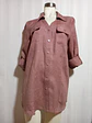 Blusa Lino Rosa Viejo Carole Little Talla XL - Miniatura 1