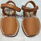 Sandalia Niño Cuero Menorkinas Cafe Talla 22 - Miniatura 1