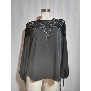  Blusa Mujer ML Shein Negro Talla 1 xl 