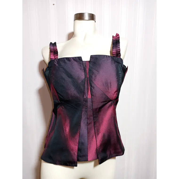 Crop Top Mujer Bicolor Jones Talla 42 2