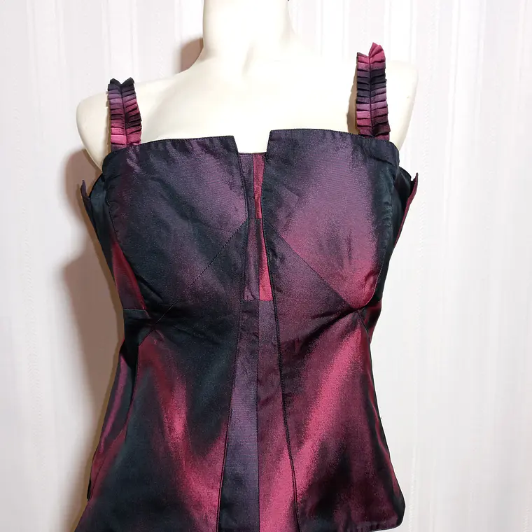 Crop Top Mujer Bicolor Jones Talla 42 2