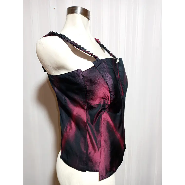 Crop Top Mujer Bicolor Jones Talla 42 1