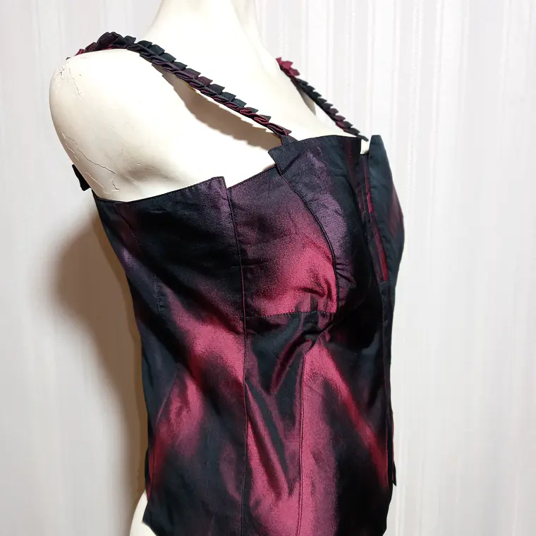 Crop Top Mujer Bicolor Jones Talla 42 1