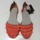 Sandalia Mujer Coral  con Flecos Talon Cuña Atmosphere Talla 40 - Miniatura 1
