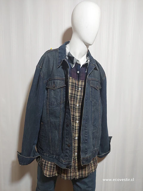 Chaqueta Denim Hombre Azul 1969 Talla XXL