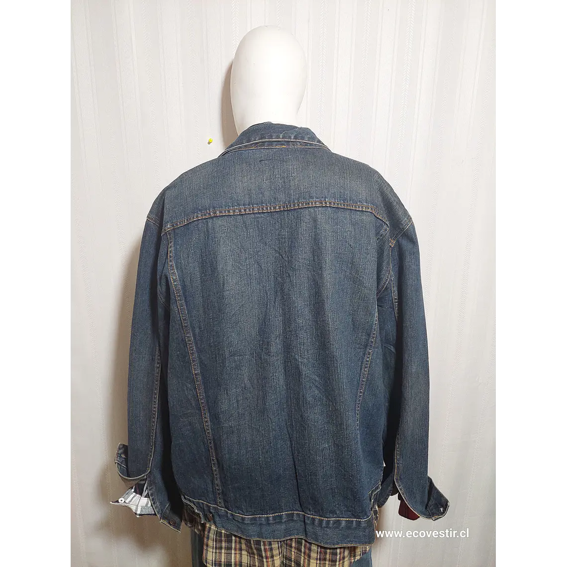 Chaqueta Denim Hombre Azul 1969 Talla XXL 3