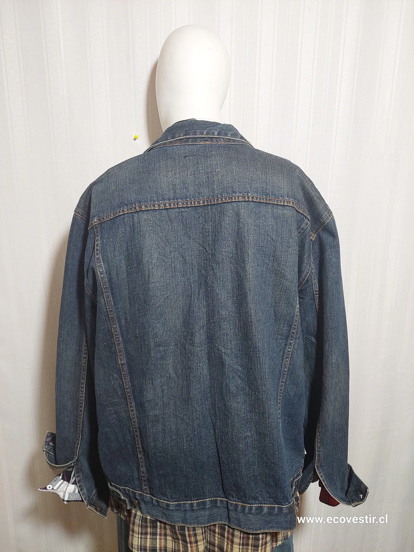 Chaqueta Denim Hombre Azul 1969 Talla XXL 3
