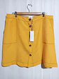 Falda Mujer Mostaza Popsugar Talla XL - Miniatura 1