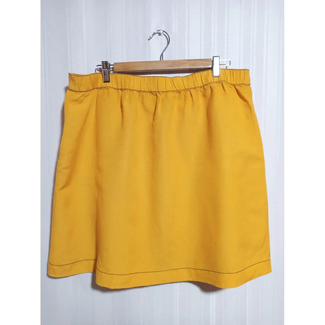 Falda Mujer Mostaza Popsugar Talla XL 2