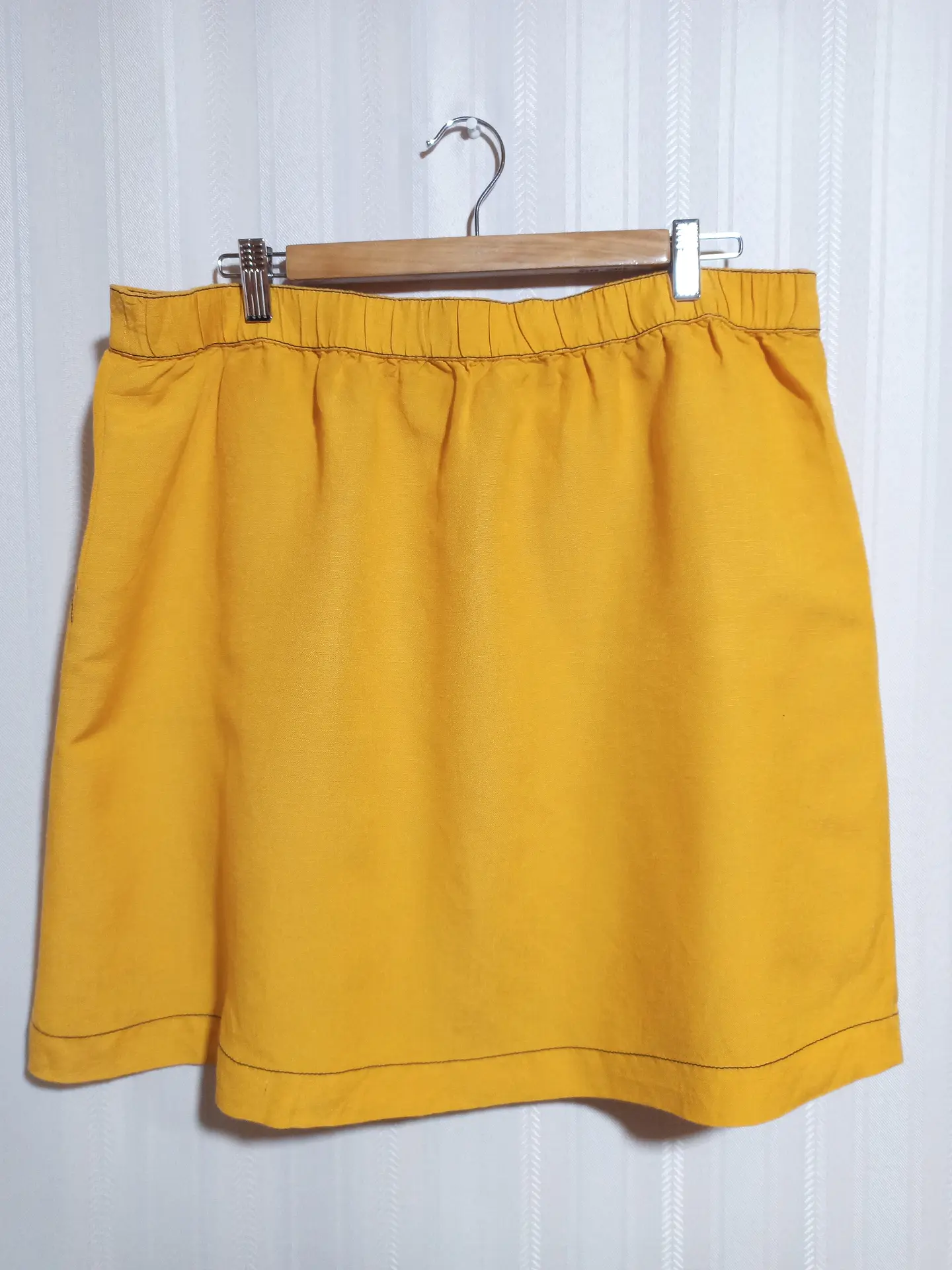 Falda Mujer Mostaza Popsugar Talla XL 2