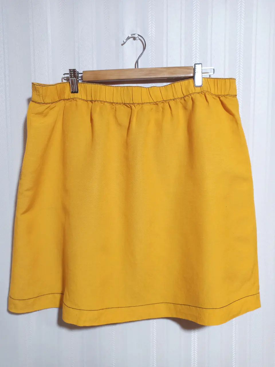 Falda Mujer Mostaza Popsugar Talla XL 2