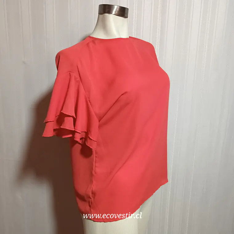 Blusa Mujer Roja Ginatricot Talla 34 2