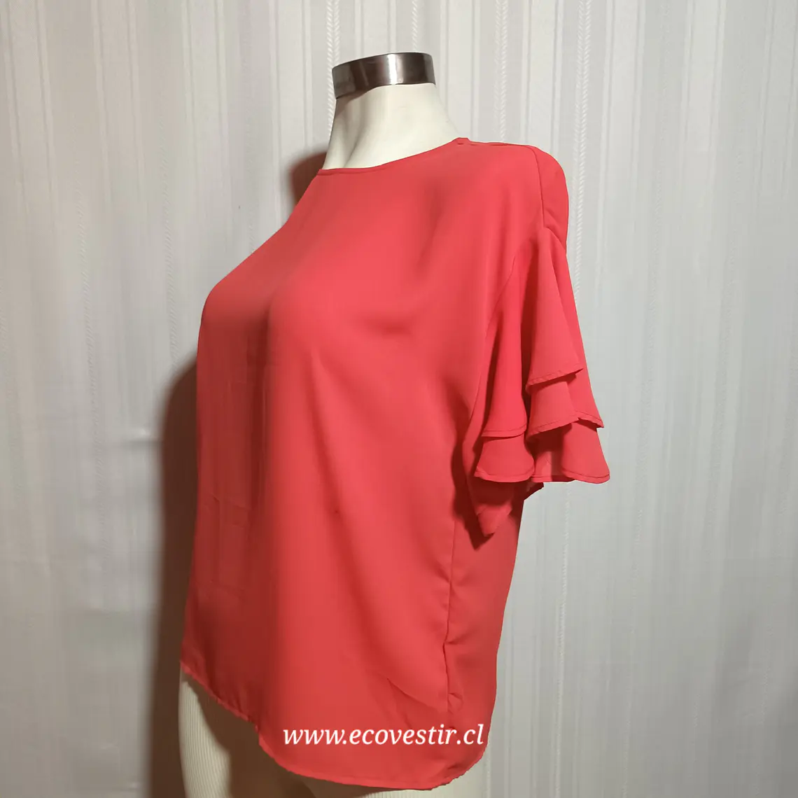 Blusa Mujer Roja Ginatricot Talla 34 3