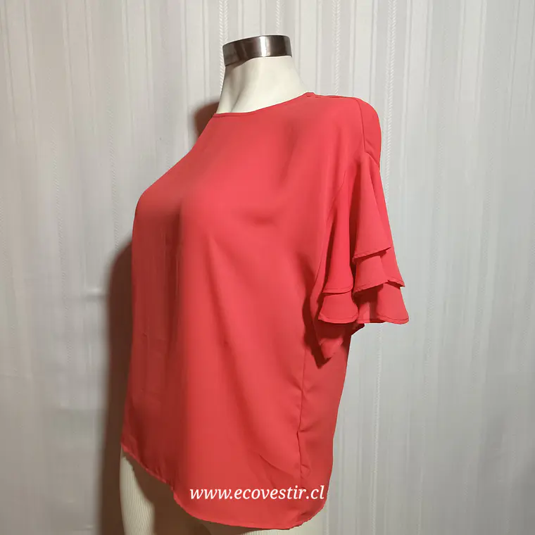 Blusa Mujer Roja Ginatricot Talla 34 3