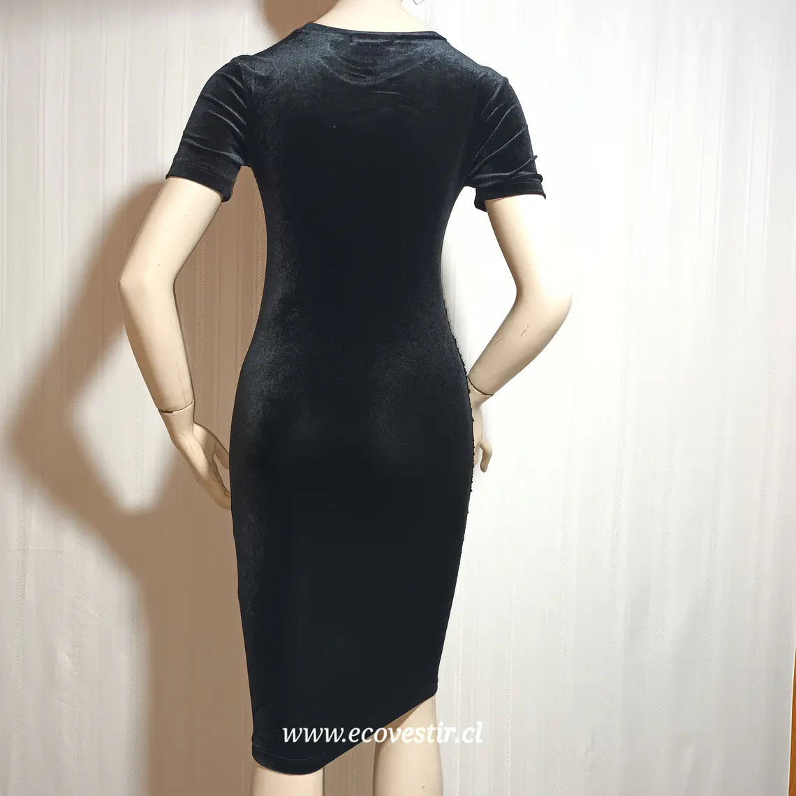 Vestido Mujer Elasticado Fiesta Negro Zara Trafaluc Talla S  4