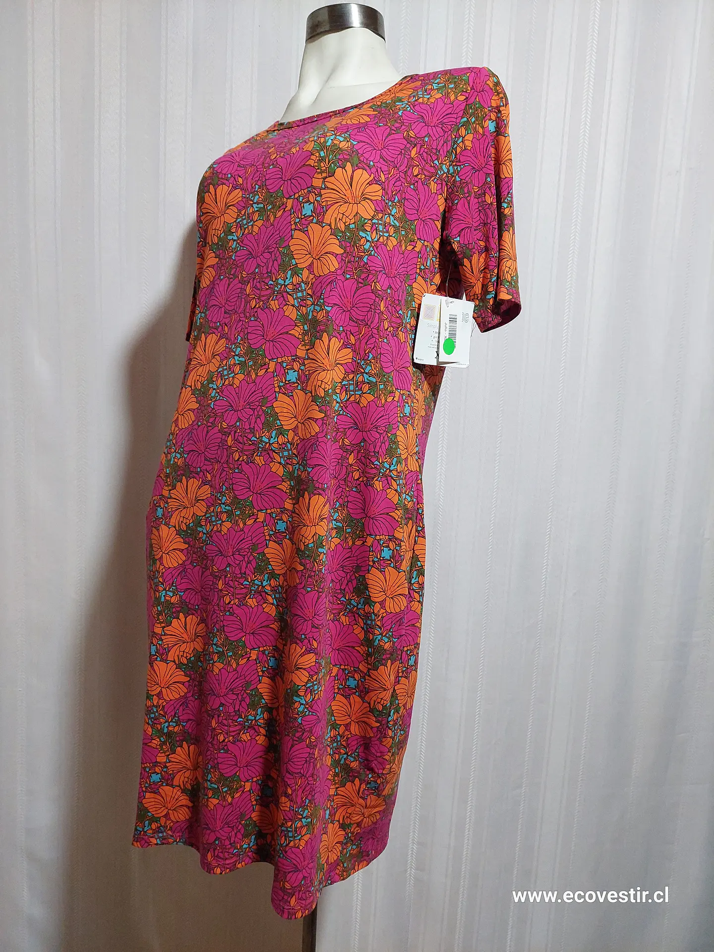 Vestido Mujer Floral Multicolor Lularoe Talla XL  3