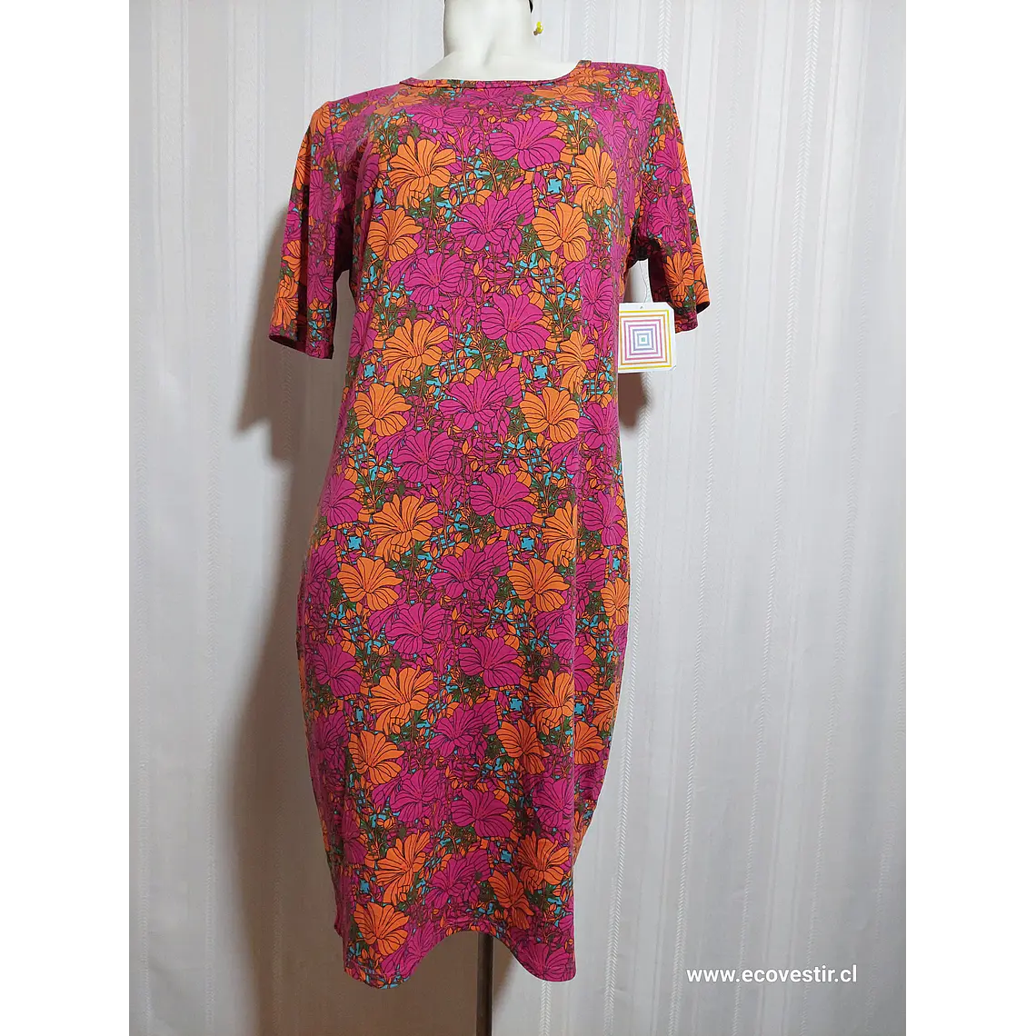 Vestido Mujer Floral Multicolor Lularoe Talla XL  2