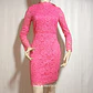 Vestido Mujer Encaje Fucsia H&M Talla 36 - Miniatura 2