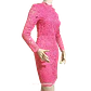 Vestido Mujer Encaje Fucsia H&M Talla 36 - Miniatura 1