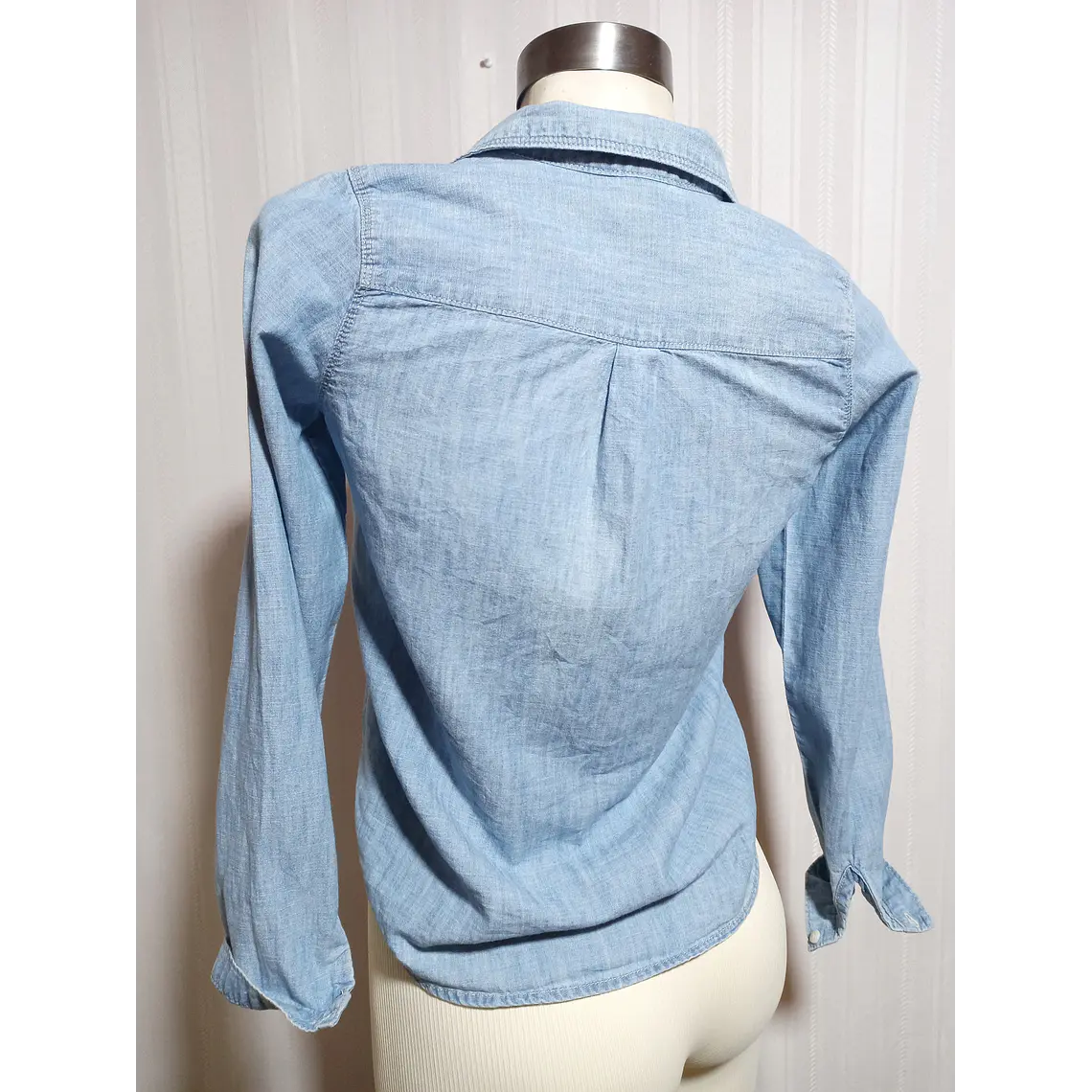 Blusa Niña Denim Azul Oshkosh Talla 14 4