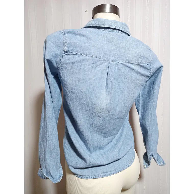 Blusa Niña Denim Azul Oshkosh Talla 14 4