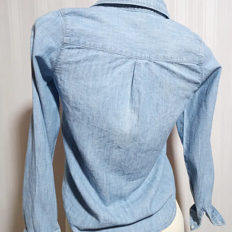 Blusa Niña Denim Azul Oshkosh Talla 14 4