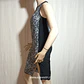 Vestido Mujer Estampado BLanco Negro Mango Talla XS - Miniatura 3