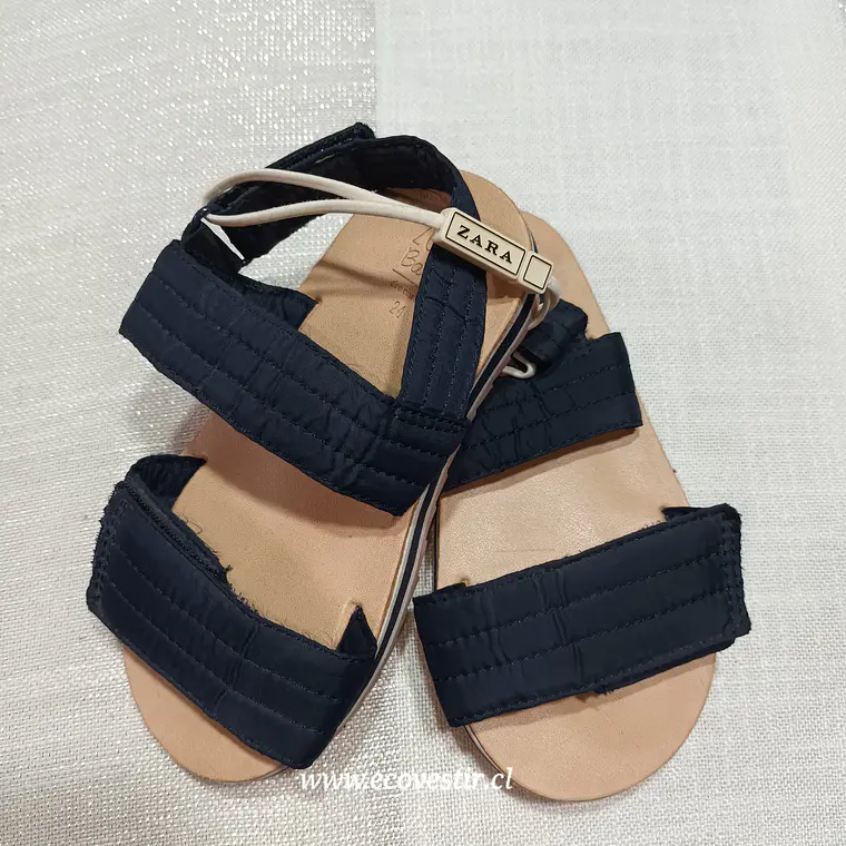 Sandalia Niño Azul Zara Baby Talla 24 1