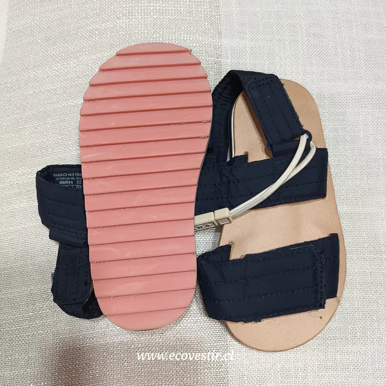 Sandalia Niño Azul Zara Baby Talla 22 3