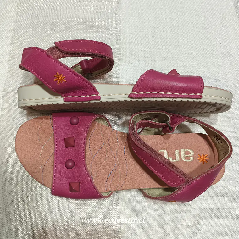 Sandalia Niña art Kids Rosa Fucsia Talla 34 2