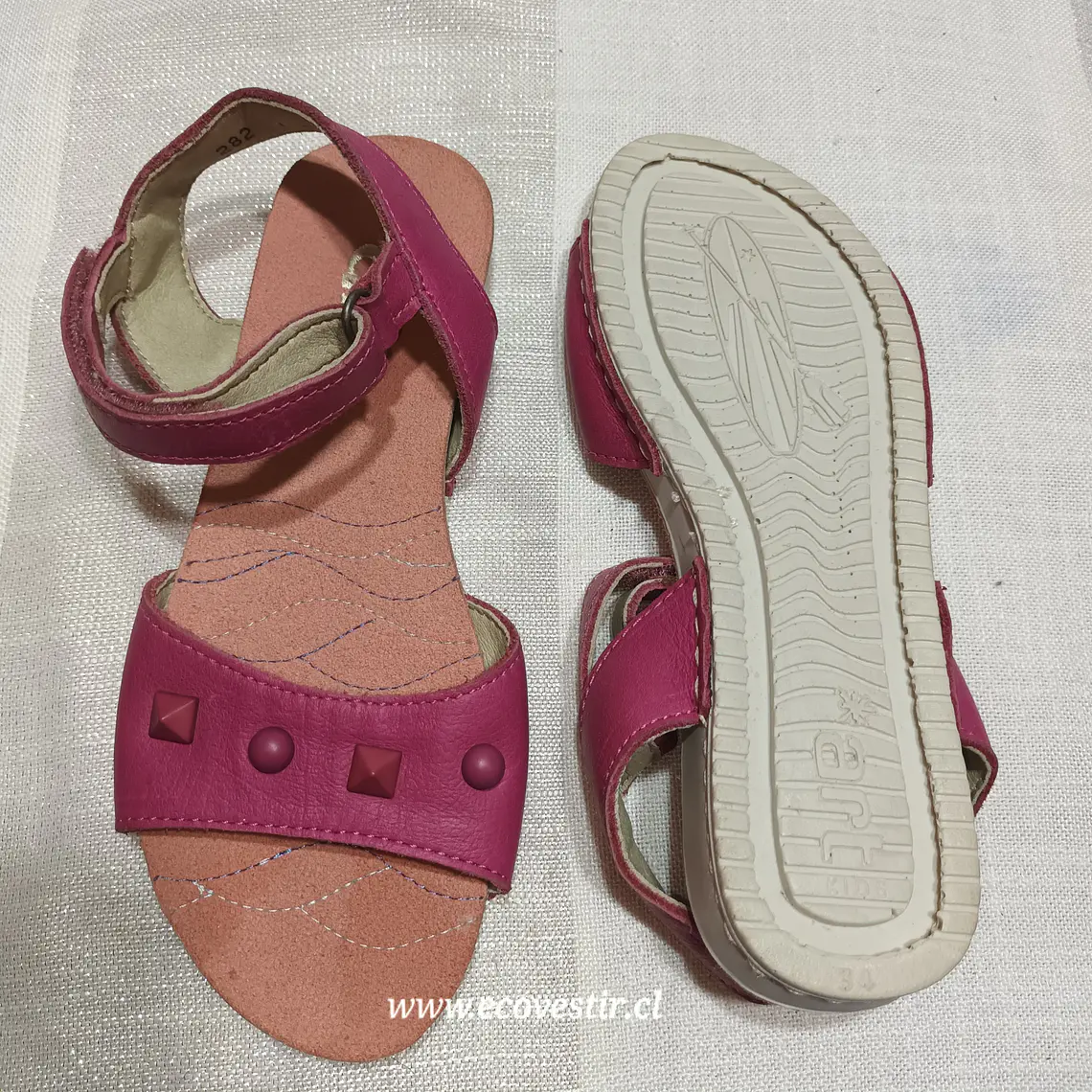 Sandalia Niña art Kids Rosa Fucsia Talla 34 3