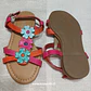 Chala Niña flores Rosadas y Celeste Tex Talla 26 - Miniatura 3