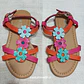 Chala Niña flores Rosadas y Celeste Tex Talla 26 - Miniatura 1