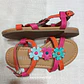 Chala Niña flores Rosadas y Celeste Tex Talla 26 - Miniatura 2