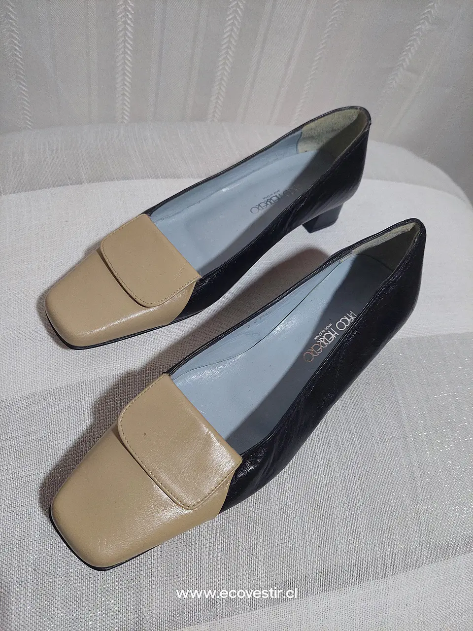 Zapato Mujer Cuero Bicolor Paco Herrero Talla 36 1