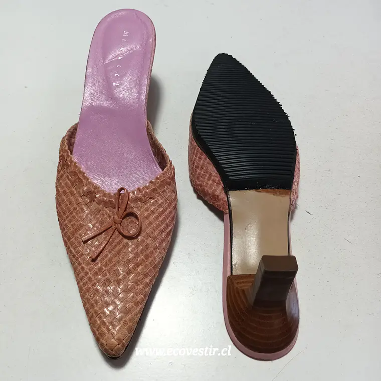 Calzado Cuero Mujer Rosado Minucci TALLA 39 2