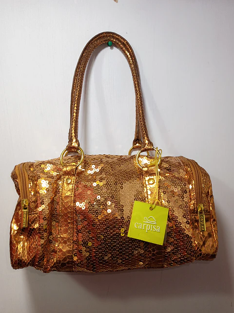 Cartera Lentejuelas Carpisa Bronce Talla Única