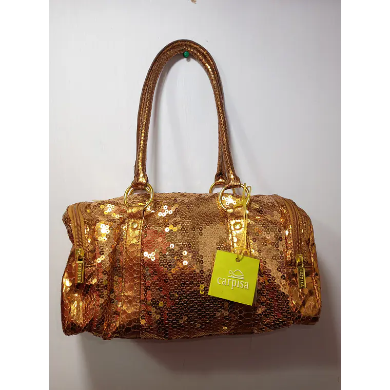 Cartera Lentejuelas Carpisa Bronce Talla Única 1