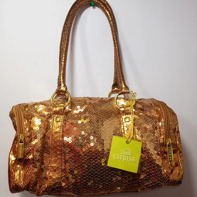 Cartera Lentejuelas Carpisa Bronce Talla Única 1